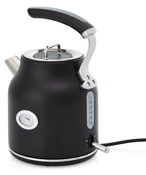 Retro 1.7L 3KW Matt Black Kettle