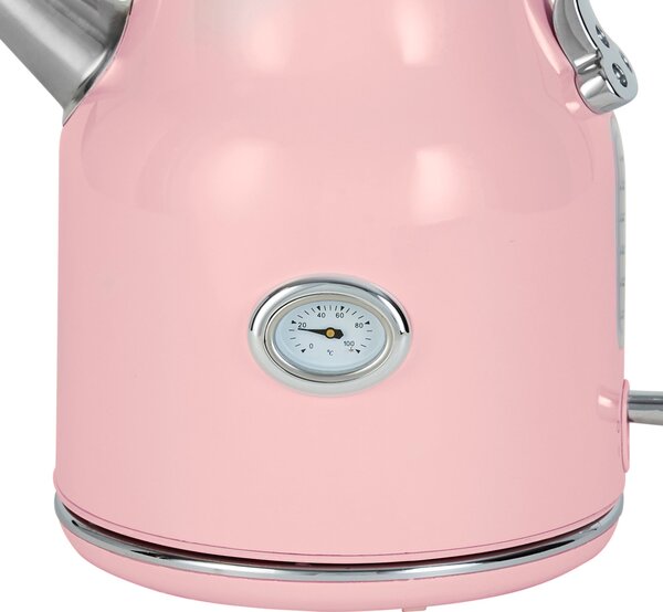 Retro 1.7L 3KW Pink Jug Kettle