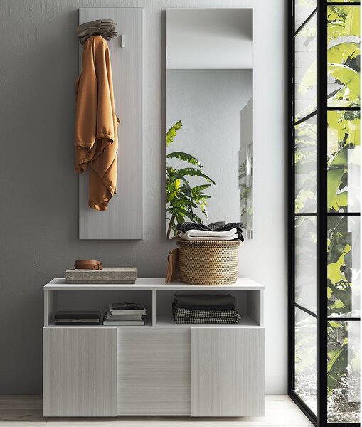 Aleta Wooden Hallway Furniture Set In Eucaliptus Oak