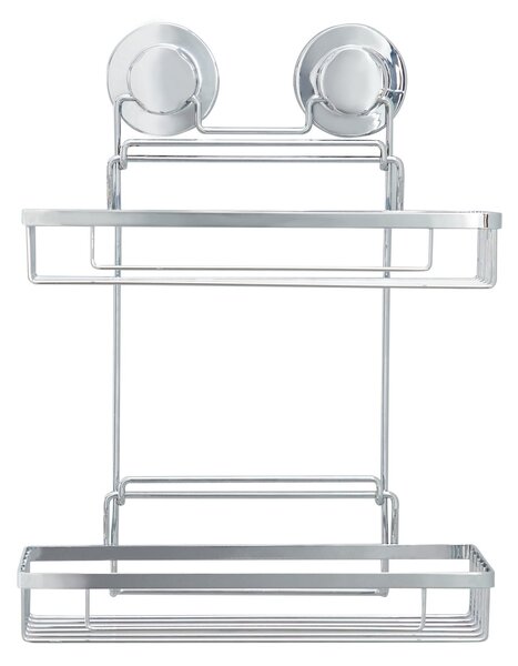 Twist n Lock Rectangle Two Tier Shower Caddy