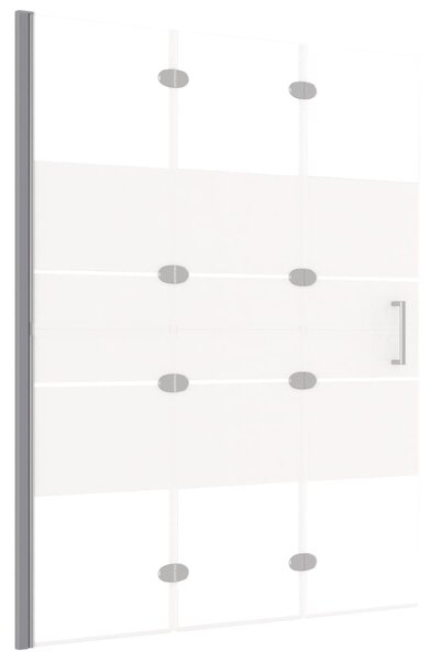 Folding Shower Enclosure ESG 100x140 cm White