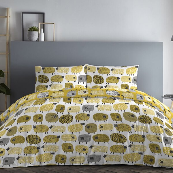 Fusion Dotty Sheep Duvet Cover & Pillowcase Set