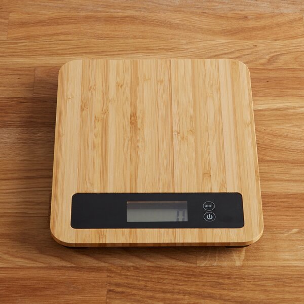 Dunelm Bamboo Electronic Kitchen Scales