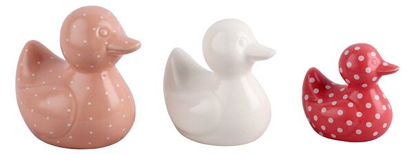 Set of 3 Ceramic Duck Ornaments