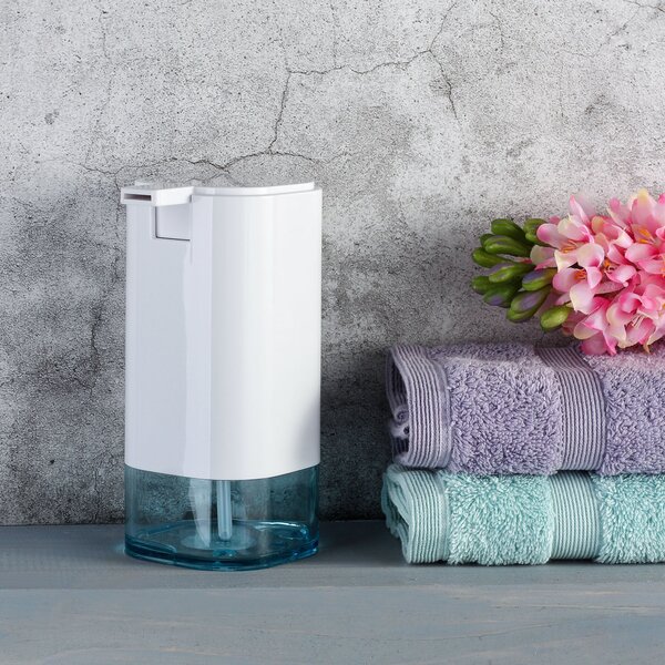 White Plastic Soap Dispenser