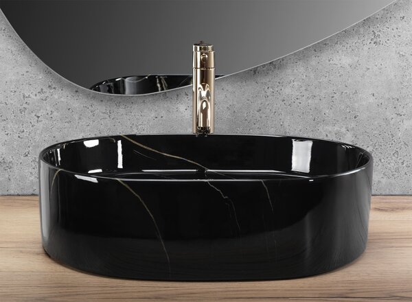 Countertop washbasin REA Nadia 50 Black Stone