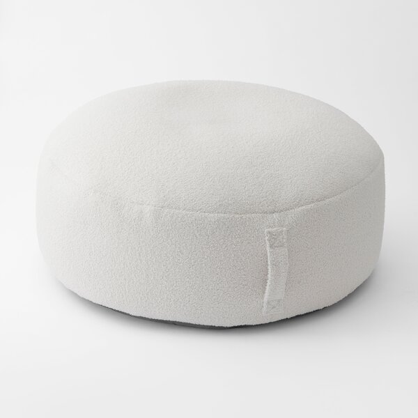 XL Adella Sherpa Ivory Footstool