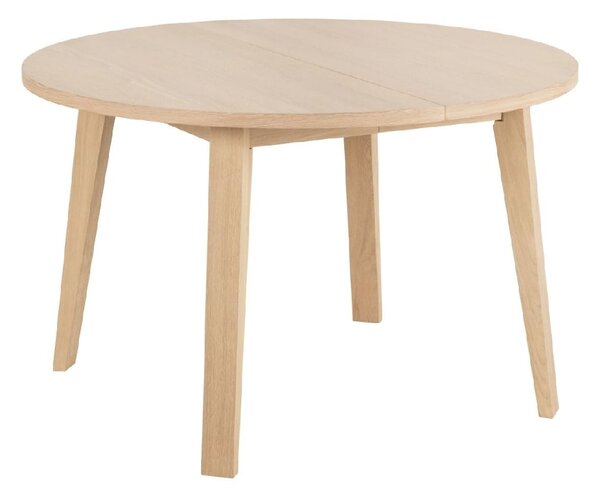 Agnano Wooden Coffee Table Round In White Oak