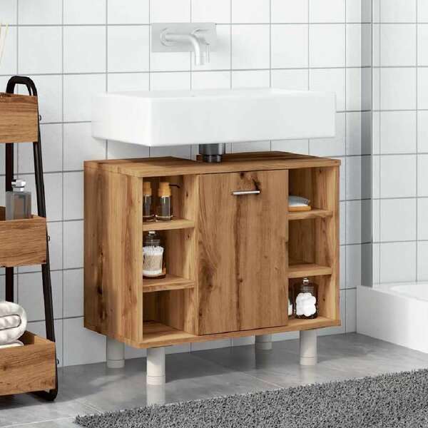 Putnam Wooden Vanity Unit With 1 Door In Oak