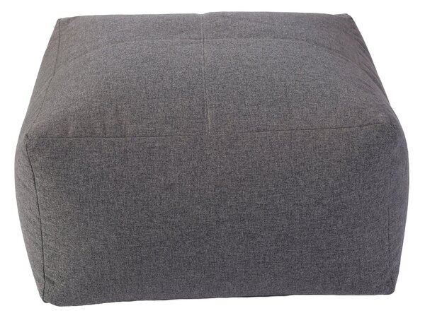 Kaikoo Luxe Brushed Fabric Square Slab Beanbag Grey