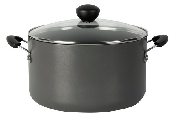 Non-Stick Hard Anodised Aluminium Stock Pot, 24cm