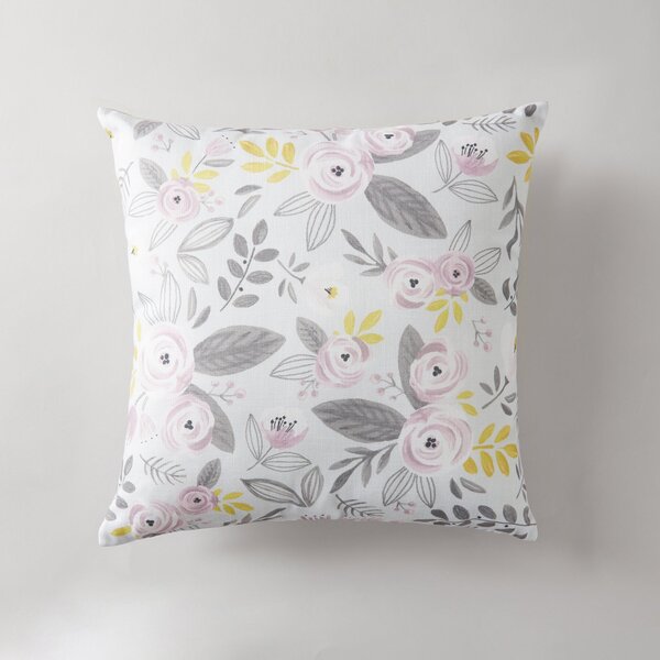 Blooms Blush and Ochre Floral Cushion