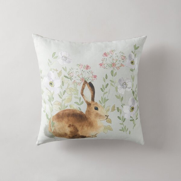 Meadow Floral Rabbit Cushion