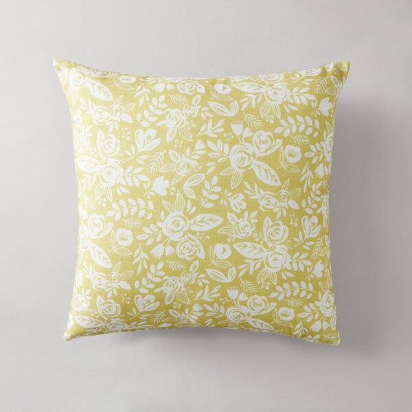 Blooms Ochre Repeat Cushion