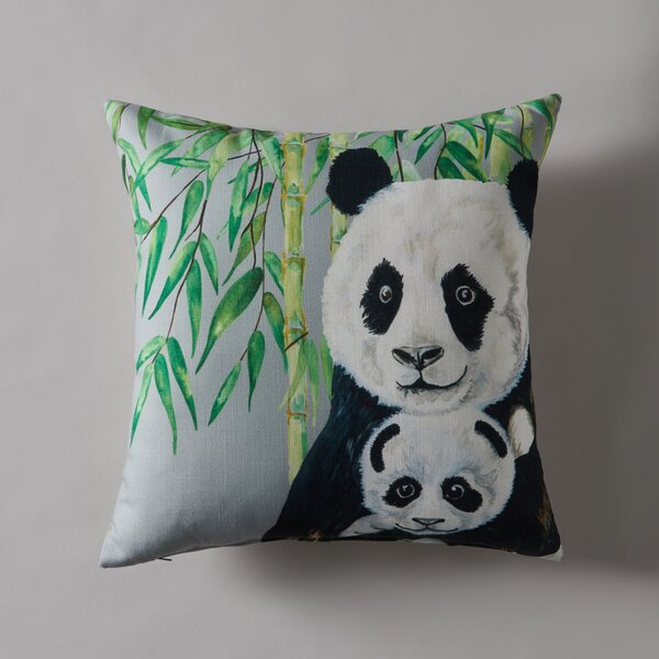 Panda Jungle Print Cushion