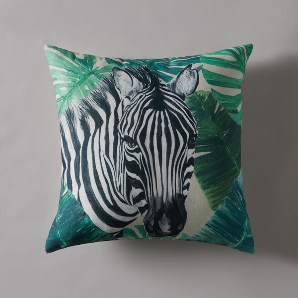 Zebra Jungle Print Cushion