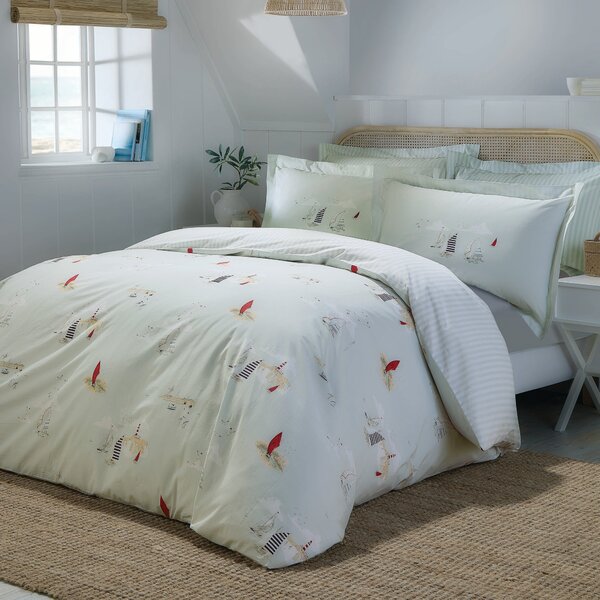 Sophie Allport Coastal Boats Duvet Cover Bedding Set Blue