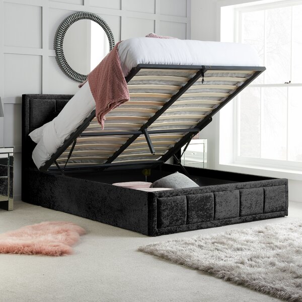 Hannover Crushed Velvet Ottoman Bed Frame