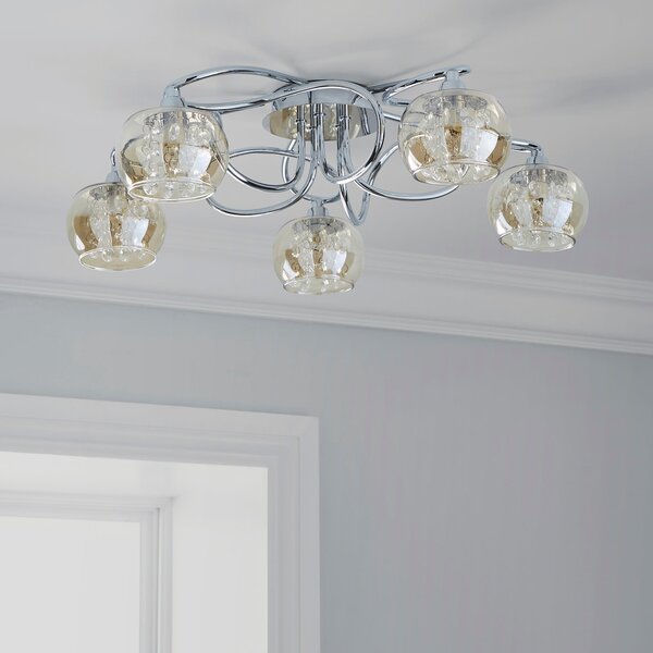 Seychelles 5 Light Flush Ceiling Light