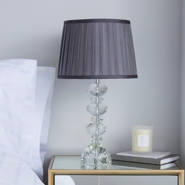 Dorma Genevieve Crystal Candlestick Table Lamp