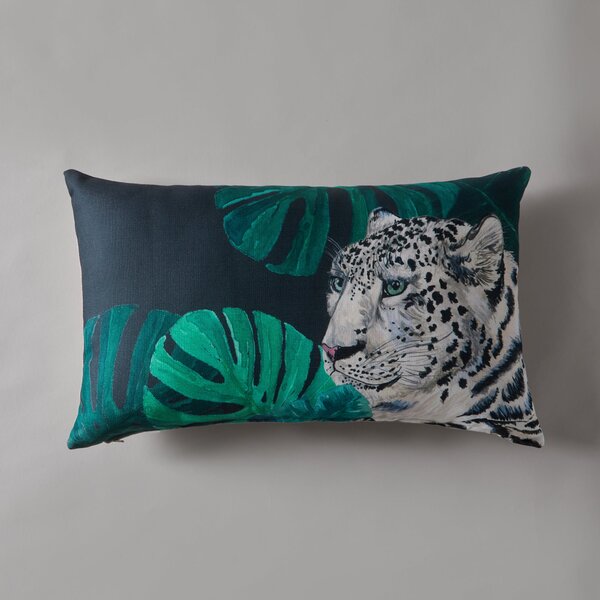 Snow Leopard Jungle Cushion