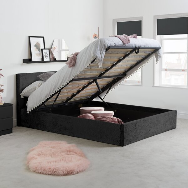 Berlin Crushed Velvet Ottoman Bed Frame