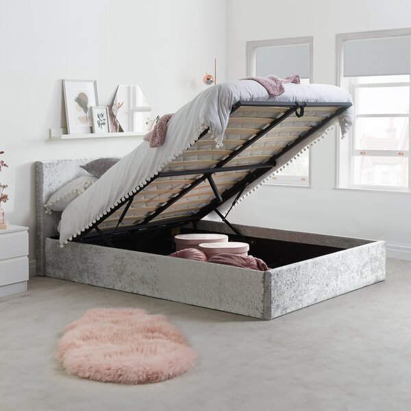 Berlin Crushed Velvet Ottoman Bed Frame