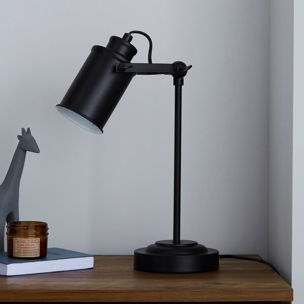 Healy Black Industrial Table Lamp