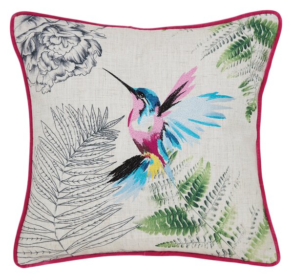 Hummingbird Pink Cushion