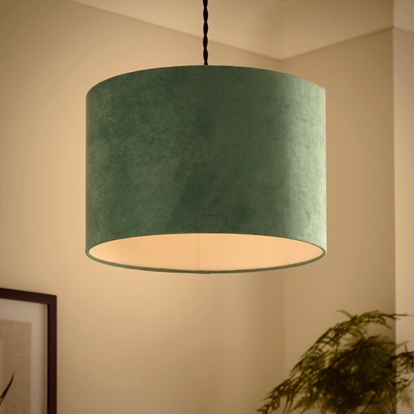 Lona Suede Drum Lamp Shade