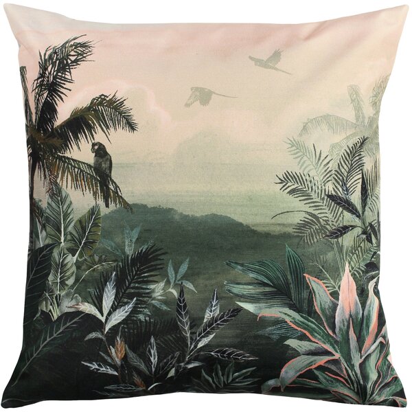 Jungle Blush and Forest Outdoor Cushion