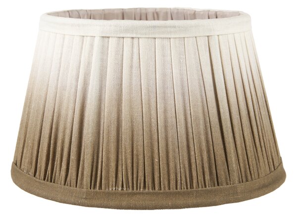 Scallop Ombre Soft Pleated Tapered Lamp Shade Taupe