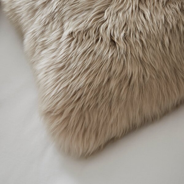 Dorma Natural Sheepskin Boudoir Cushion