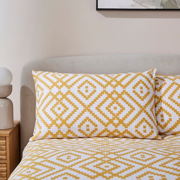 Sunny Geometric Duvet Cover & Pillowcase Set