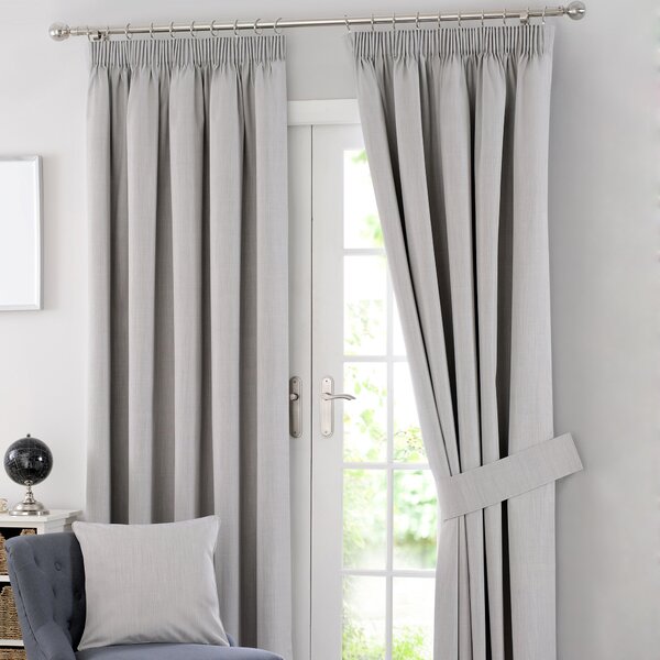 Solar Blackout Pencil Pleat Curtains