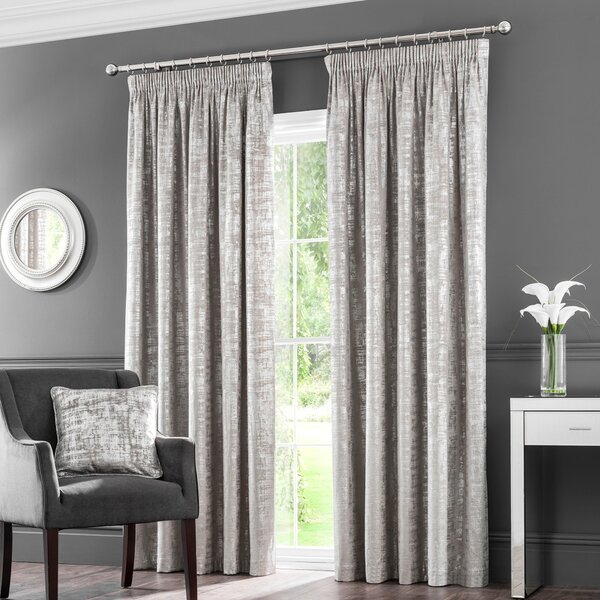 Romano Velour Pencil Pleat Curtains