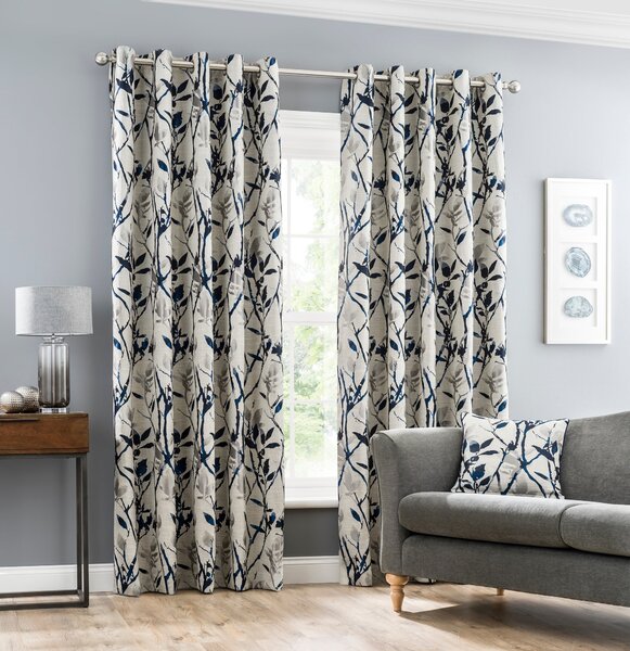 Zen Jacquard Eyelet Curtains