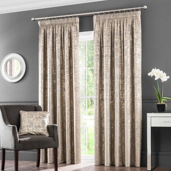 Romano Velour Pencil Pleat Curtains