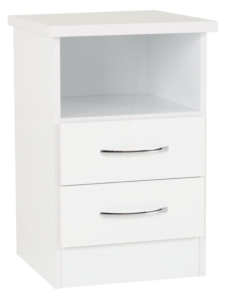 Nevada 2 Drawer Bedside Table