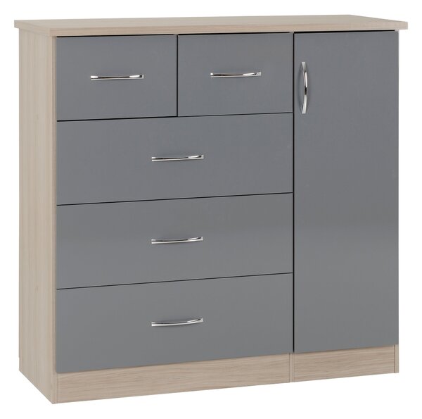 Nevada Small Single 5 Drawer Wardrobe