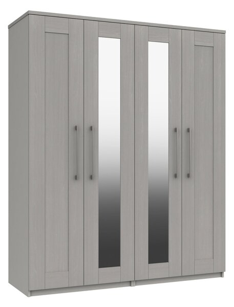 Ethan 4 Door Wardrobe, Mirrored