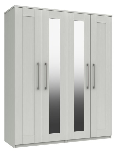 Ethan 4 Door Wardrobe, Mirrored