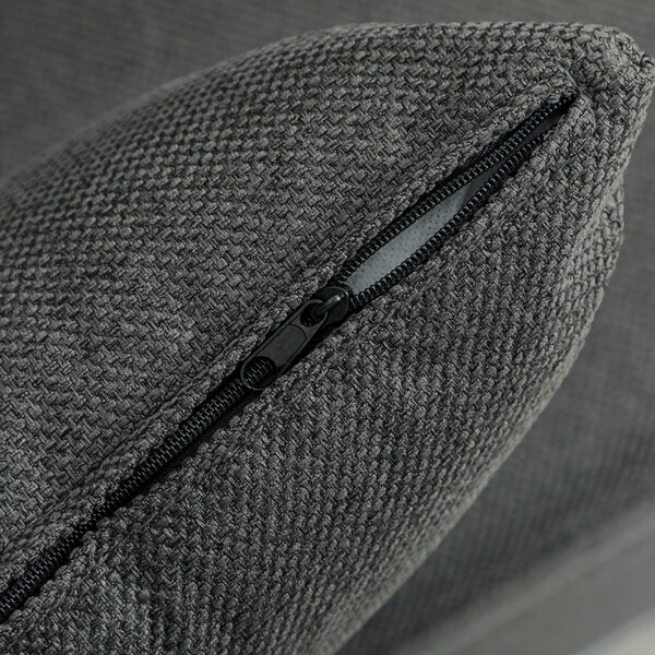 HOMCOM Three-Way Two-Seater Sofa Bed - Charcoal Grey