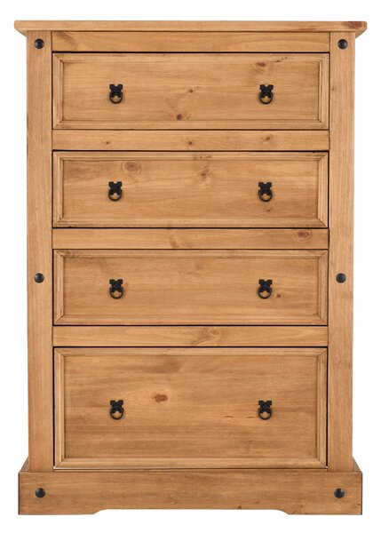 Corona 4 Drawer Chest, Pine