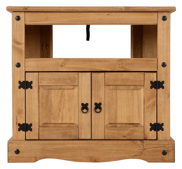 Corona Corner TV Unit, Pine for TVs up to 38"