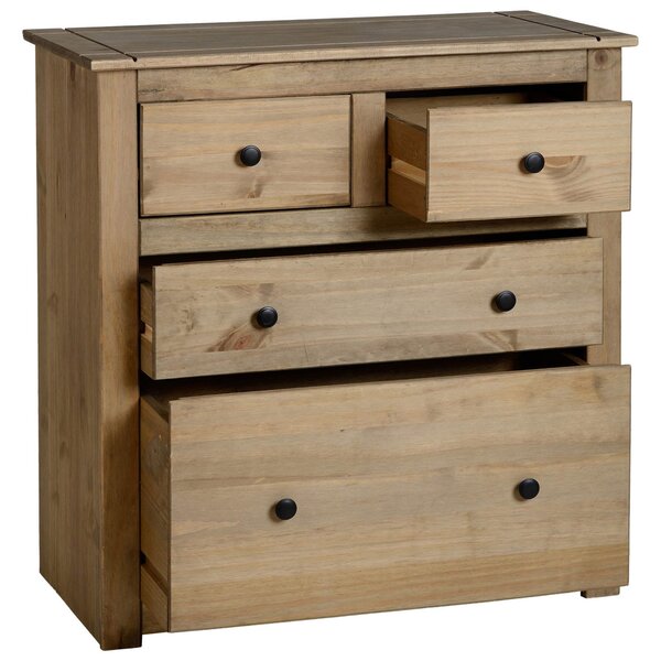 Panama 4 Drawer Chest, Pine