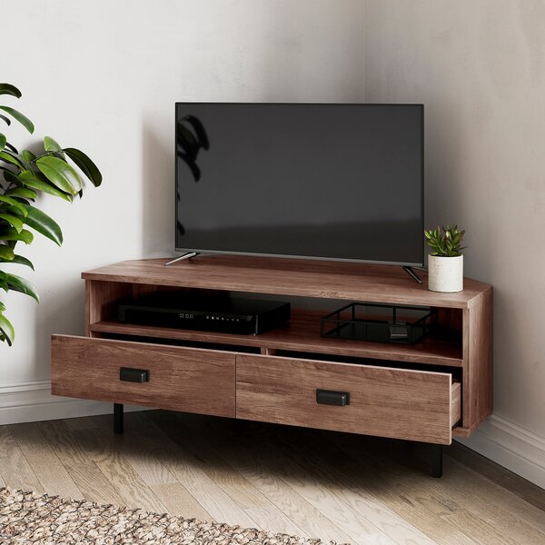 Fulton Pine Effect Corner TV Unit for TVs up to 50"