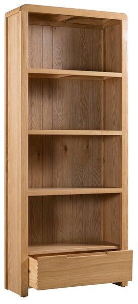 Curve Tall Bookcase, Oak