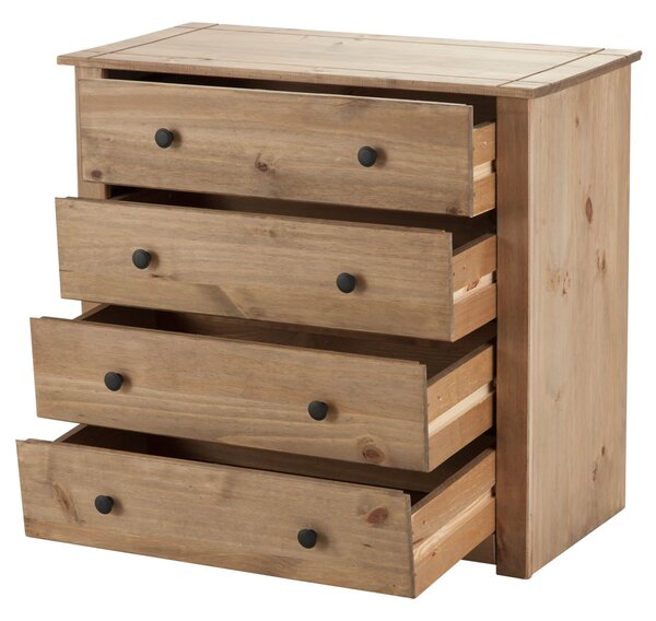 Panama 4 Drawer Chest, Pine