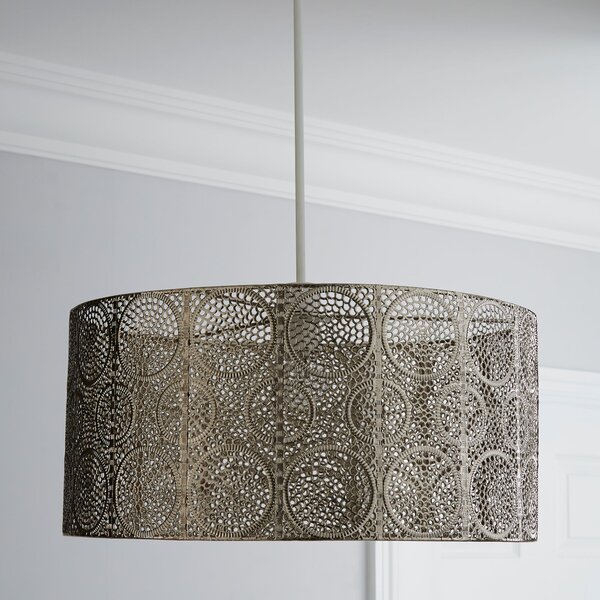 Manila Nickel Easy Fit Pendant Shade